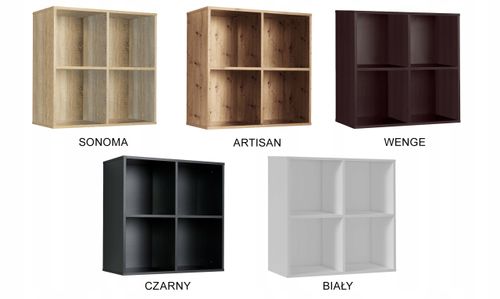 Regał półka organizer pojemnik stojak na płyty winylowe segregatory Cubo 4 na Arena.pl