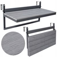2 x STOLIK NA BALKON TARAS BALUSTRADĘ REGULOWANY SKŁADANY WISZĄCY ZAWIESZAN