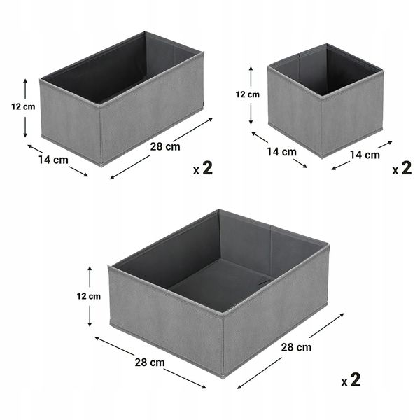 Organizer do szuflady 28 x 28 cm 6 szt. zdjęcie 6