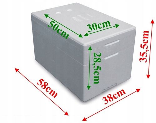Pudełka styropianowe Termobox z Ringiem 44 L biały na Arena.pl