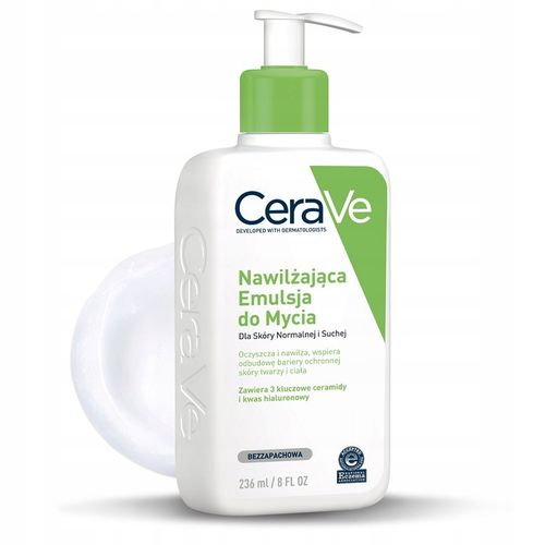 CeraVe Emulsja Nawilżająca do Mycia Dla Skóry Normalnej i Suchej 236ml na Arena.pl