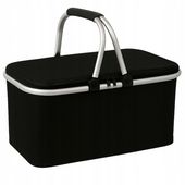 KOSZ PIKNIKOWY TERMICZNY SKŁADANY 30L WODOODPORNY CZARNY