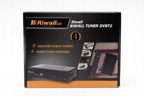 Dekoder DVB-T2 HEVC H.265 Riwall TVCONTROL Tuner TV Full HD HDMI USB na Arena.pl