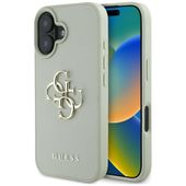 Etui Guess Grained Big 4G Logo Small Classic Logo do iPhone 16 zielony