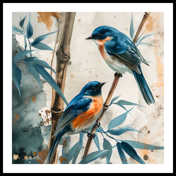 Plakat 50x50cm Trzy Ptaki zdjęcie 3