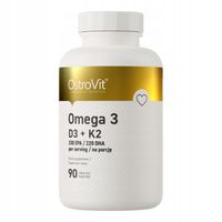 OstroVit Omega 3 D3+K2 90 caps KWASY TŁUSZCZOWE