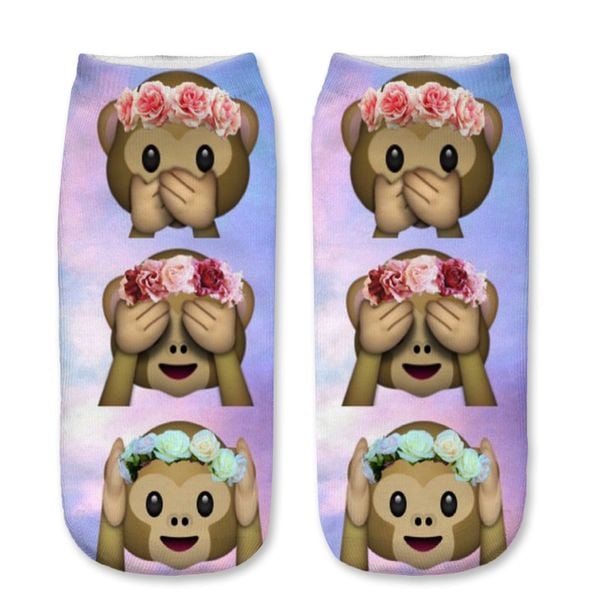 Skarpetki-stopki fullprint MONKEY zdjęcie 1