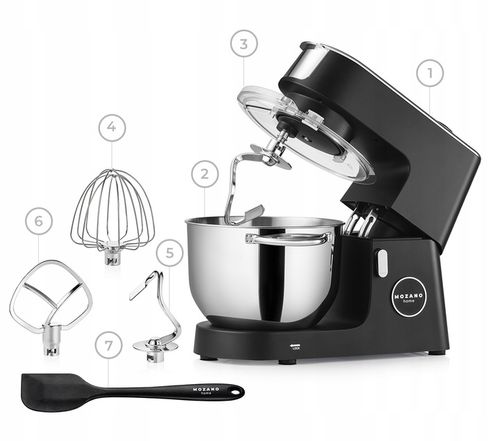 ROBOT PLANETARNY KUCHENNY MIKSER PODGRZEWANA MISA 6,2L MOCNY + GRATIS! na Arena.pl