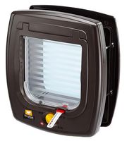 Brązowe drzwiczki dla kotów ze zbliżeniowym kluczem magnetycznym - Swing 7