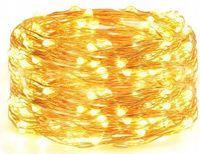 Lampki LED na druciku Baterie Barwa ciepła 16szt