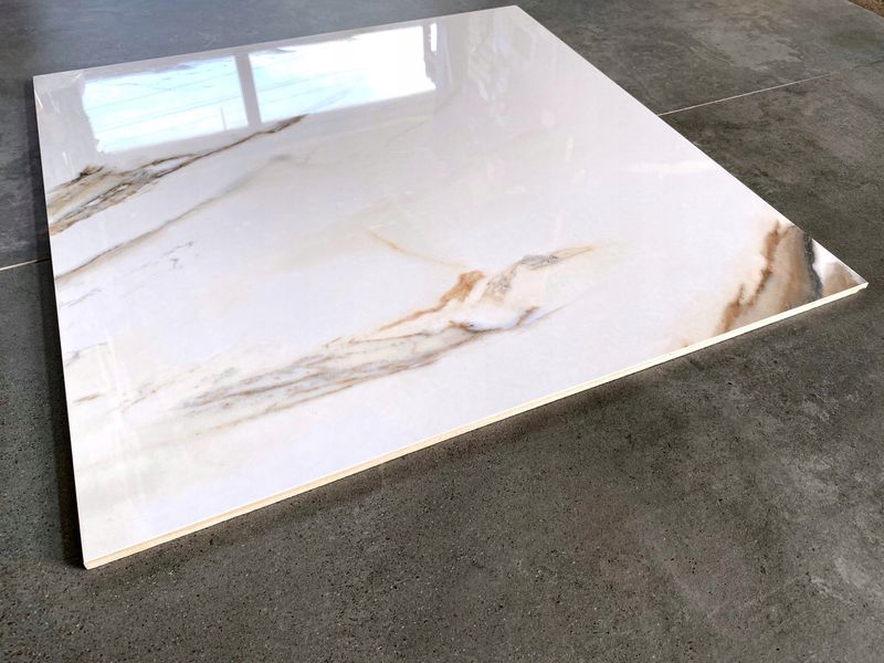 Gres Calacatta Gold 120x120 DUŻY ROZMIAR POŁYSK zdjęcie 1