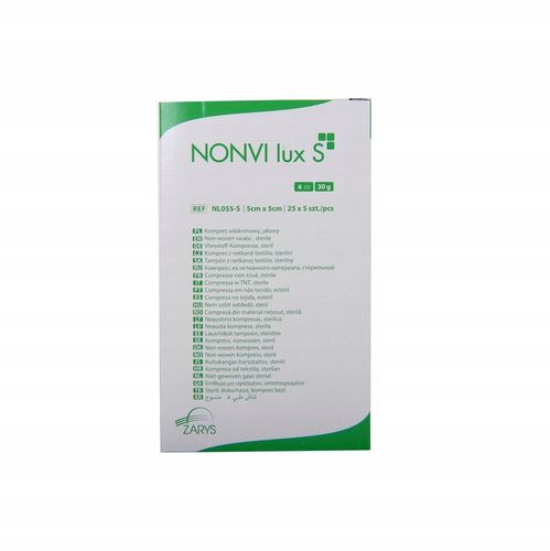 ZARYS NONVI lux S-5cm x 5cm 25szt x 5szt Kompres włókninowy, jałowy na Arena.pl