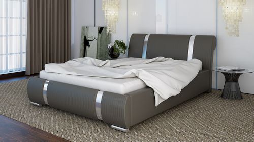 DUŻE ŁÓŻKO 180x200 TAPICEROWANE Z POJEMNIKIEM ŁÓŻKO SYPIALNIANE na Arena.pl