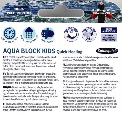 PLASTRY SALVEQUICK AQUA BLOCK (1OPAKOWANIE) 12SZT na Arena.pl