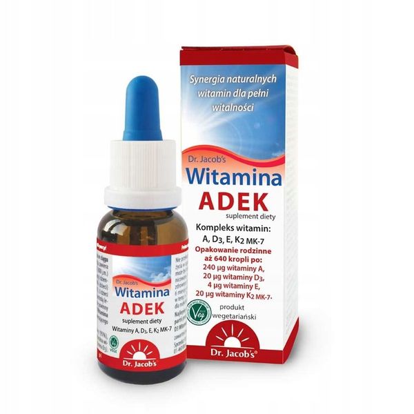 Witamina ADEK w kroplach 20 ml Dr. Jacob's zdjęcie 6