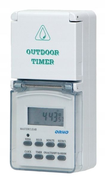PROGRAMATOR CZASOWY DO GNIAZDA IP44 OR-PRE-432 ORNO zdjęcie 1