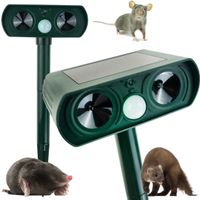 ULTRASONICZNY ODSTRASZACZ ZWIERZĄT SOLARNY OGDOROWY PSY PTAKI KOTY SZCZURY