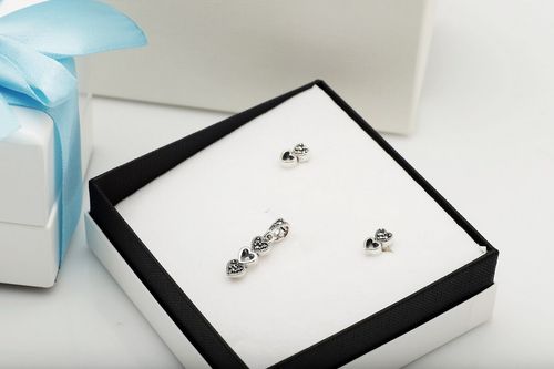Srebrne kolczyki KDM5937 - Markazyty na Arena.pl