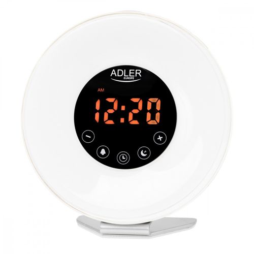 Budzik Świetlny Radio Symulacja Wschodu Słońca Dźwięki Natury Adler Ad1916 na Arena.pl