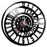 Zegar ścienny z płyty winylowej Tomorrow Later Soon 1310.14