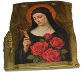 Ikona Święta Rita patronka od spraw beznadziejnych, przy ciężkich chorobach