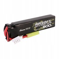Gens Ace Akumulator Bateria Pakiet LiPo 800mah 11.1v 25c 3S1P Mini Tamiya