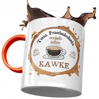 Kubek Pomarańczowy Dla Przedszkolanki Na Prezent Z Nadrukiem Ze Zdjęciem