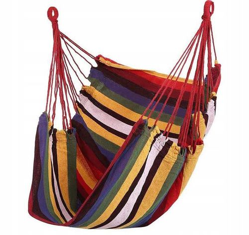 KRZESŁO BRAZYLIJSKIE FOTEL WISZĄCY DO OGRODU HAMAK HUŚTAWKA na Arena.pl