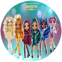 Opłatek na tort Rainbow High