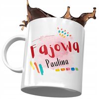Kubek Dla Pauliny Żony Koleżanki Na Prezent Z Nadrukiem Ze Zdjęciem