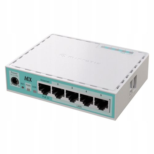 MikroTik router hEX 5xGE USB PoE in E50UG na Arena.pl