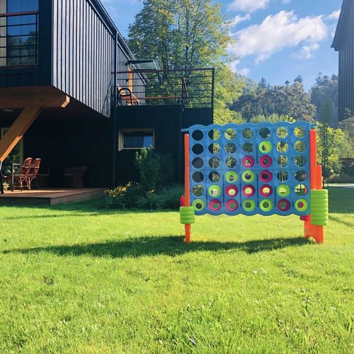 FEBER Gra Logiczna Strategiczna do Ogrodu Domu 4 Kółka w Linii Rzędzie Mega 4 in Line na Arena.pl