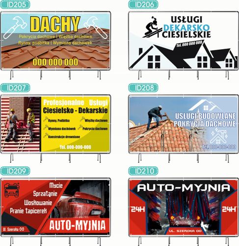 BANER REKLAMOWY 300x150 cm różne wzory projekt w cenie SPRZEDAŻ ZIEMNIAKI na Arena.pl