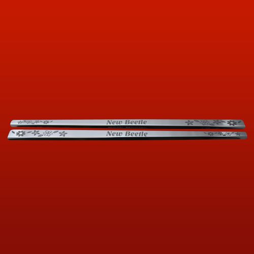 Listwa progowa VOLKSWAGEN NEW BEETLE  FLOWERS Stal nierdzewna 304 połysk na Arena.pl