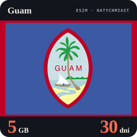 Karta eSIM Internet Guam 5 GB na 30 dni - bez rejestracji