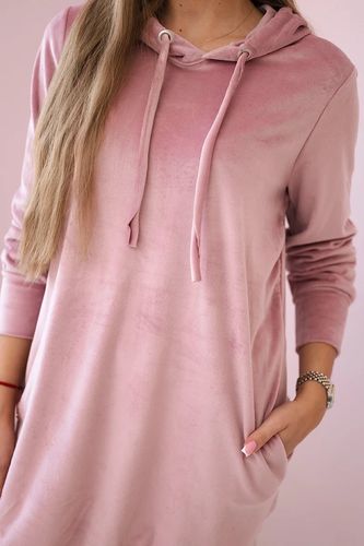 Sukienka welurowa z kapturem na Arena.pl