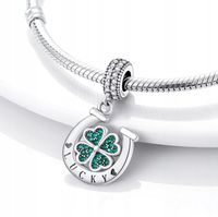 CHARMS KONICZYNKA Podkowa Szczęście LUCKY srebrny charms SREBRO próba S925