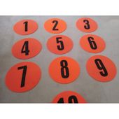 Znaczniki pola płaskie numerowane 1-10 Yakimasport 100326 N/A