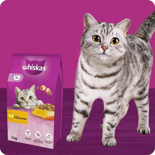 SUCHA KARMA WHISKAS ADULT Z PYSZNYM KURCZAKIEM 7KG na Arena.pl