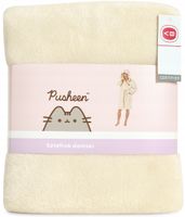 Carbotex Szlafrok Damski PUSHEEN L/XL Poliester Miękki kremowy do kolan