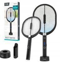 Elektryczna Łapka Na Muchy Owady 3W1 Teesa Tsa0163 Podświetlenie Rakieta