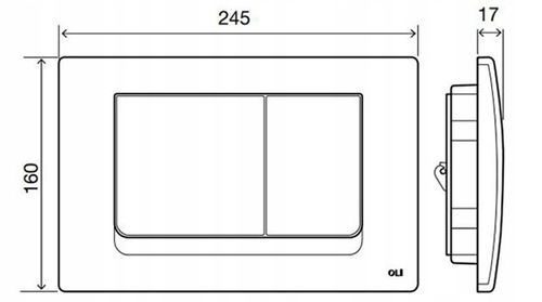 Przycisk spłukujący SLIM BIAŁY do wc KOŁO SLIM na Arena.pl