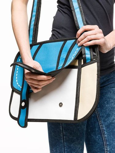 Rysowana Torba 3D jak z Kreskówki - Niebieska na Arena.pl