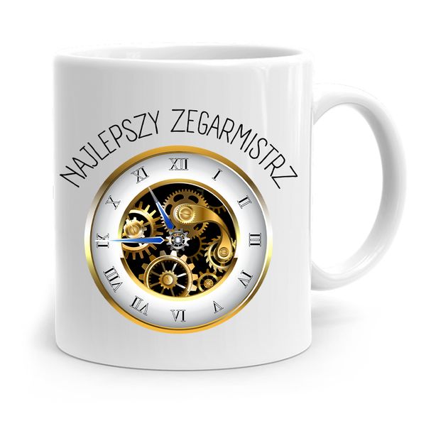 Kubek Prezent Zegarmistrza Najlepszy Zegarmistrz Z Nadrukiem Ze Zdjęciem zdjęcie 1