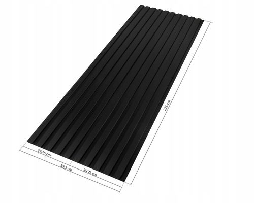 Lamele na czarnej płycie HDF - zestaw 59,5 cm x 275 cm - Czarny 914 i inne na Arena.pl