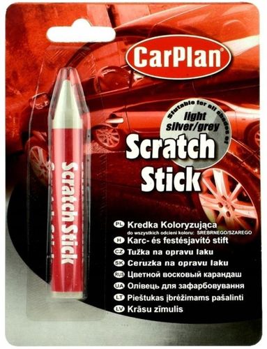 ZESTAW KREDKA PASTA WOSK KOLORYZUJĄCY SREBRNY DO USUWANIA RYS NA RYSY AUTA na Arena.pl