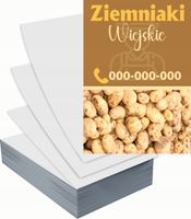 Ulotki A5 reklamowe firmowe 1000 szt projekt w cenie ZIEMNIAKI WIEJSKIE