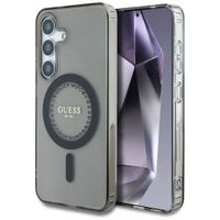 etui guess rhinestones printed classic   logo magsafe samsung galaxy