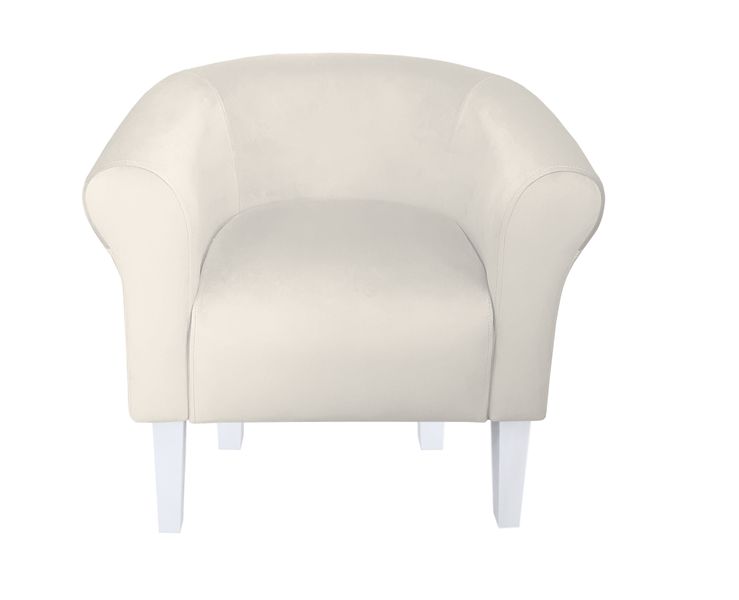 Fotel Milo nogi 20cm białe kremowy MG50 zdjęcie 2