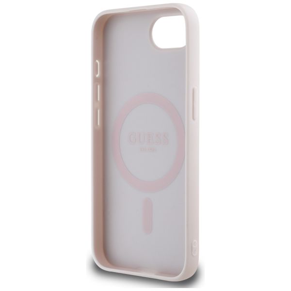 etui guess peony script logo magsafe do iphone 16e brązowy zdjęcie 7